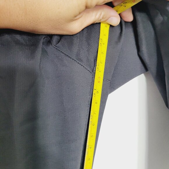 NIVO Women's Black Zipped Back Pockets Outerwear Mid-Rise Wide Leg Pants Size 14 - Picture 14 of 16